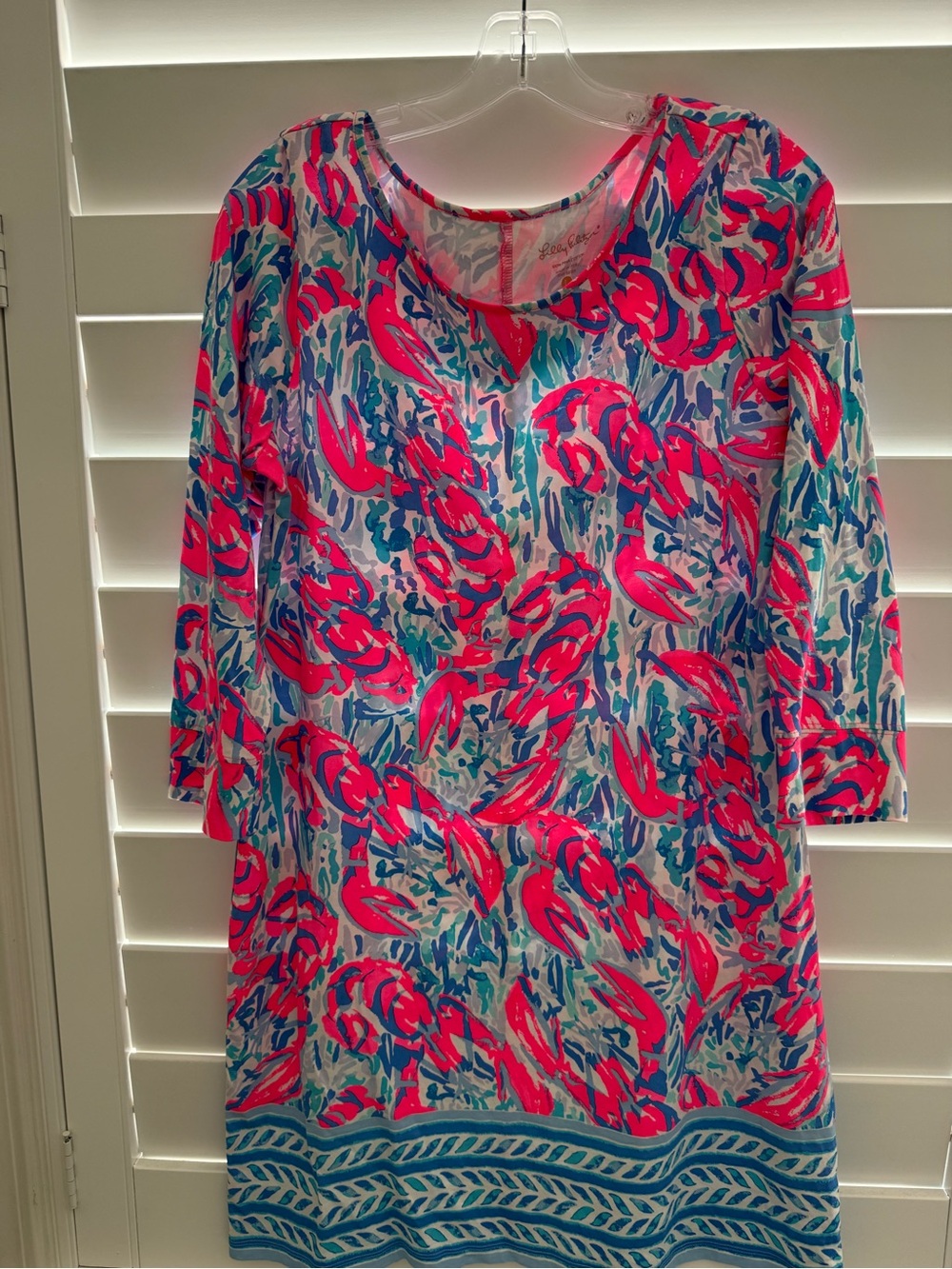 Lilly Pulitzer Pink & Blue Printed Scoop-Neck Tunic